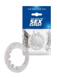 Эрекционное кольцо со стимулирующими шариками на поверхности - Sex Expert - в Реутове купить с доставкой