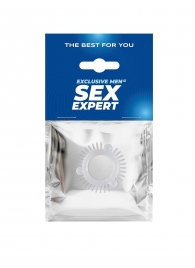 Эластичное эрекционное кольцо с 3 шариками и шипами - Sex Expert - в Реутове купить с доставкой