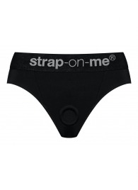 Черные трусики для насадок Heroine Lingerie Harness - size XL - Strap-on-me - купить с доставкой в Реутове