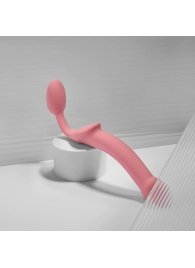 Розовый безремневой страпон Strap-on-me Semi-Realistic Bendable Strap-On size XL - Strap-on-me - купить с доставкой в Реутове