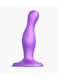 Фиолетовая насадка Strap-On-Me Dildo Plug Curvy size S - Strap-on-me - купить с доставкой в Реутове