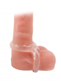 Прозрачное двойное эрекционное кольцо - Sex Expert - в Реутове купить с доставкой