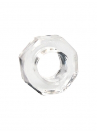Прозрачное эрекционное кольцо в форме гайки - Sex Expert - в Реутове купить с доставкой
