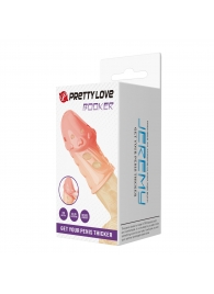 Телесная насадка на пенис Booker - 8 см. - Baile - в Реутове купить с доставкой