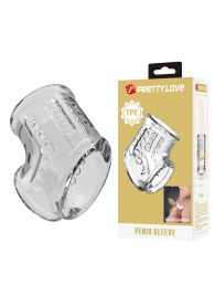 Прозрачная насадка на пенис и мошонку - Baile - в Реутове купить с доставкой