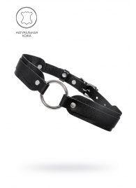 Черный кожаный чокер-ошейник со скруглёнными углами - Pecado - купить с доставкой в Реутове