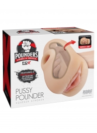 Телесный мастурбатор-вагина Pussy Pounder Squeeze Stroker - Pipedream - в Реутове купить с доставкой