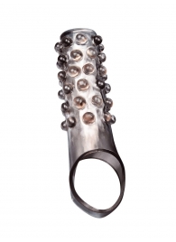 Дымчатая насадка на пенис с выпуклостями - 11 см. - Sex Expert - в Реутове купить с доставкой