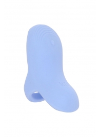 Голубой сенсорный вибромассажёр на палец Fuzu Sensa - Fuzu