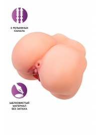 Реалистичный мастурбатор в форме попки с 2 любовными входами - No Name - в Реутове купить с доставкой