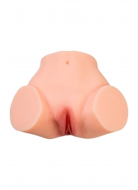 Телесный реалистичный мастурбатор-полуторс с 2 любовными входами - No Name - в Реутове купить с доставкой