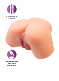 Телесный реалистичный мастурбатор-полуторс с 2 любовными входами - No Name - в Реутове купить с доставкой