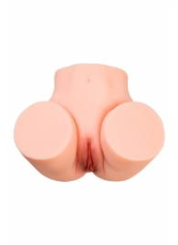 Телесный мастурбатор в форме попки с 2 любовными входами - No Name - в Реутове купить с доставкой