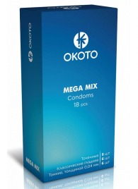 Презервативы OKOTO Mega Mix - 18 шт. - Sitabella - купить с доставкой в Реутове