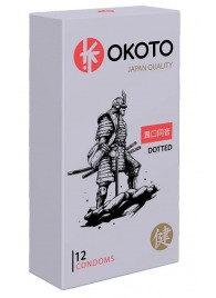 Точечные презервативы OKOTO Dotted - 12 шт. - Sitabella - купить с доставкой в Реутове