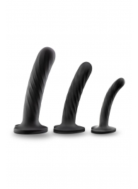 Набор из 3 стимуляторов со спиралевидным рельефом Twist Kit - Blush Novelties