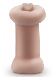 Телесный люминесцентный двусторонний мастурбатор Tasha - Blush Novelties - в Реутове купить с доставкой