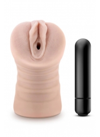 Телесный мастурбатор-вагина Ayumi с вибрацией - Blush Novelties - в Реутове купить с доставкой