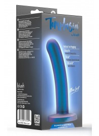 Синяя насадка с гладкой поверхностью Surrender 5.75 Inch Intermediate Pegging Dildo - 14,6 см. - Blush Novelties - купить с доставкой в Реутове