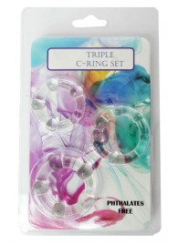Набор из 3 эрекционных прозрачных колец - Boys of Toys - в Реутове купить с доставкой