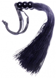 Черная силиконовая плетка - 25,4 см. - Boys of Toys - купить с доставкой в Реутове