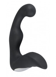 Черный перезаряжаемый стимулятор простаты с вибрацией - 14,6 см. - Orion - в Реутове купить с доставкой