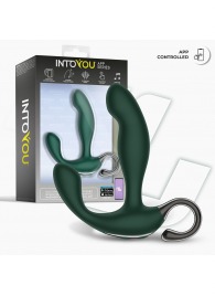 Зеленый вибромассажёр простаты Greeny - 12,8 см. - Intoyou - в Реутове купить с доставкой