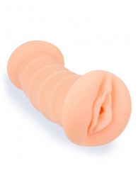 Телесный двусторонний мастурбатор с вибропулей и эрекционными кольцами в комплекте - Sexy Girl - в Реутове купить с доставкой