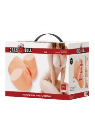 Телесный мастурбатор Liora с 2 любовными тоннелями - Baile - в Реутове купить с доставкой