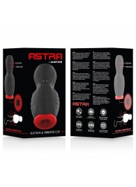 Черно-красный мастурбатор с вибрацией и всасыванием - JAMYJOB - в Реутове купить с доставкой