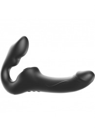 Черный безремневой страпон с 3 моторами - Ibiza - купить с доставкой в Реутове