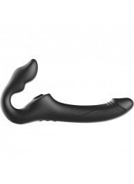 Черный безремневой страпон с 3 моторами - Ibiza - купить с доставкой в Реутове