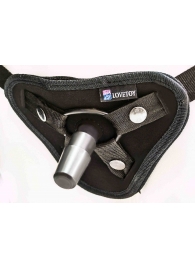 Страпон с 2 насадками и вибрацией UniStrap - 20 и 18 см. - LOVETOY (А-Полимер) - купить с доставкой в Реутове