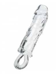 Прозрачная насадка с петлёй для фиксации - 14 см. - ToyFa - в Реутове купить с доставкой