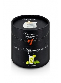 Массажная свеча с ароматом мохито Bougie de Massage Mojito - 80 мл. - Plaisir Secret - купить с доставкой в Реутове