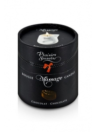 Массажная свеча с ароматом шоколада Bougie de Massage Gourmande Chocolat - 80 мл. - Plaisir Secret - купить с доставкой в Реутове