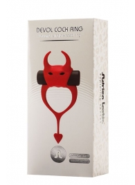 Красное эрекционное кольцо в форме дьяволенка DEVOL COCKRING - Adrien Lastic - в Реутове купить с доставкой