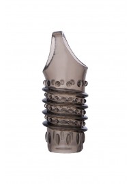 Открытая дымчатая насадка с точками и рёбрами ToyFa XLover - 11,5 см. - ToyFa - в Реутове купить с доставкой