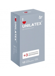 Презервативы с точками Unilatex Dotted - 12 шт. + 3 шт. в подарок - Unilatex - купить с доставкой в Реутове