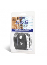 Утяжка для мошонки и пениса Cock Ring With 1  Ball Stretcher And Optional Weight Ring - BlueLine - купить с доставкой в Реутове