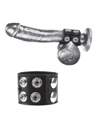 Ремень на член и мошонку 1.5  Cock Ring With Ball Strap - BlueLine - купить с доставкой в Реутове