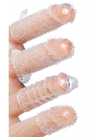 Набор из 4 насадок на член Pleasured Penis Enhancement Sleeve 4 Pack - XR Brands - в Реутове купить с доставкой