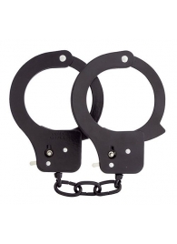 Чёрные наручники из листового металла BONDX METAL CUFFS BLACK - Dream Toys - купить с доставкой в Реутове