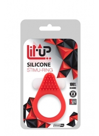 Красное эрекционное кольцо LIT-UP SILICONE STIMU RING 1 RED - Dream Toys - в Реутове купить с доставкой