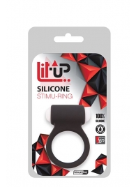 Чёрное эрекционное виброкольцо LIT-UP SILICONE STIMU RING 3 BLACK - Dream Toys - в Реутове купить с доставкой