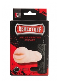 Мастурбатор-ротик с вибрацией REALSTUFF VIBRATING MASTURBATOR MOUTH - Dream Toys - в Реутове купить с доставкой