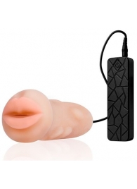Мастурбатор-ротик с вибрацией REALSTUFF VIBRATING MASTURBATOR MOUTH - Dream Toys - в Реутове купить с доставкой