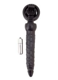 Черная вибронасадка с анальным стимулятором - ToyFa - в Реутове купить с доставкой