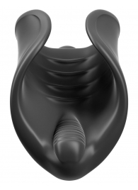 Чёрный мастурбатор Vibrating Silicone Stimulator с вибрацией - Pipedream - в Реутове купить с доставкой