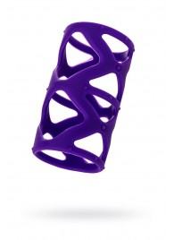 Фиолетовая насадка-сетка на пенис - 7,5 см. - A-toys - в Реутове купить с доставкой